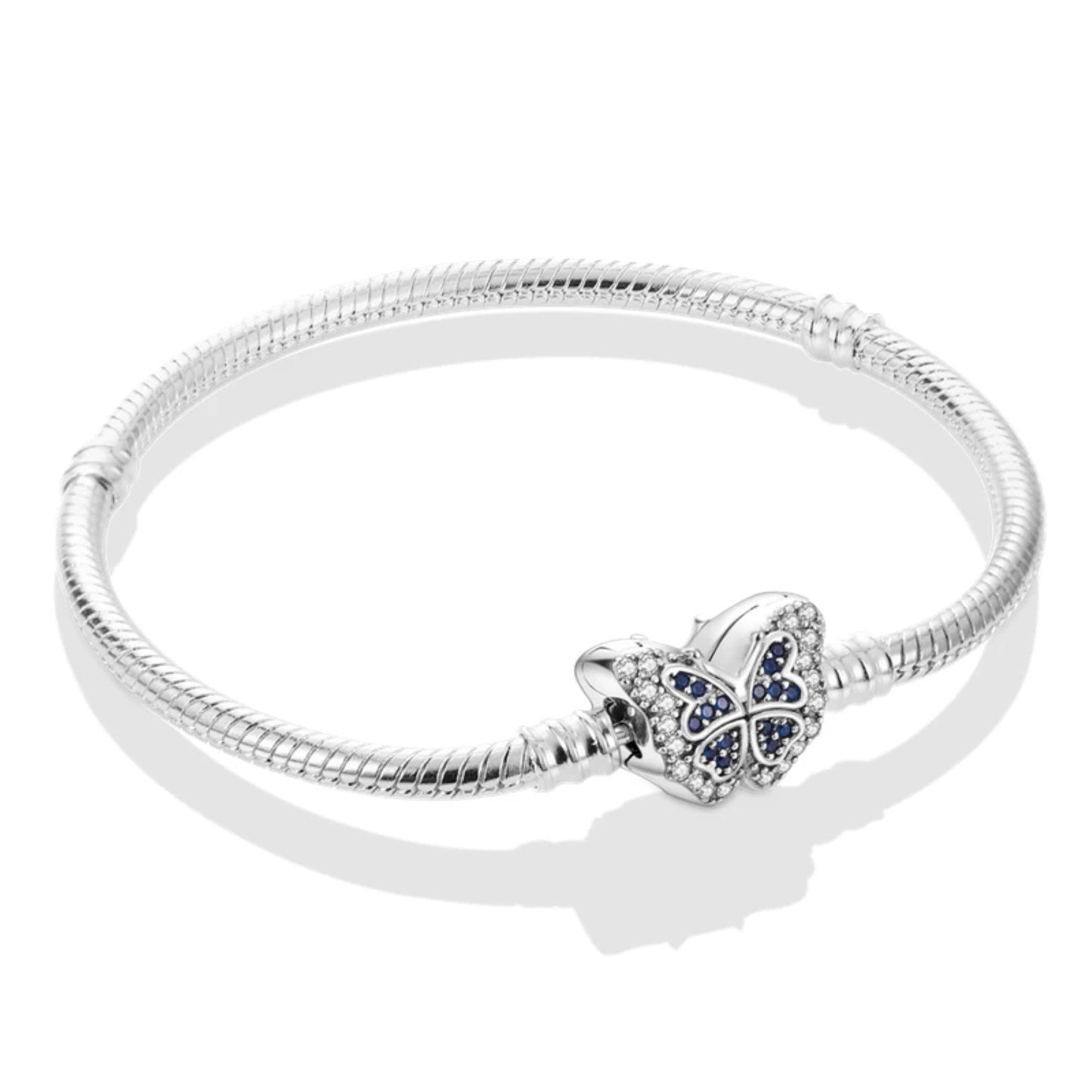 925 Silver Butterfly Charm Bracelet