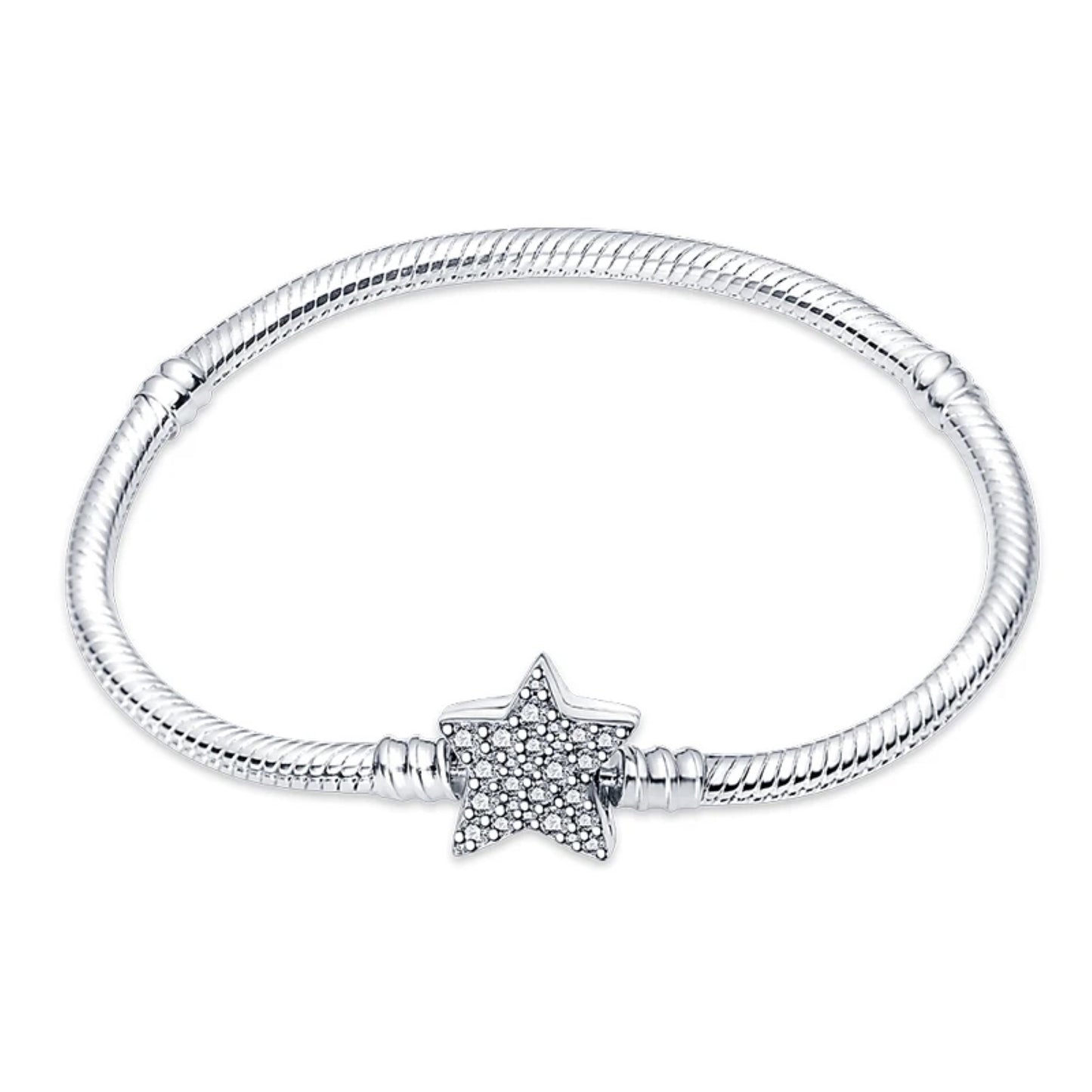 Star Silver Charm Bracelet