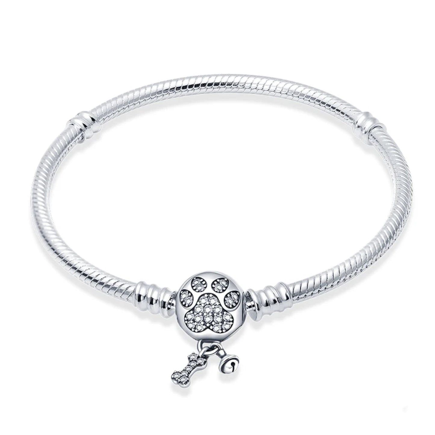 Dog Lover Silver Charm Bracelet