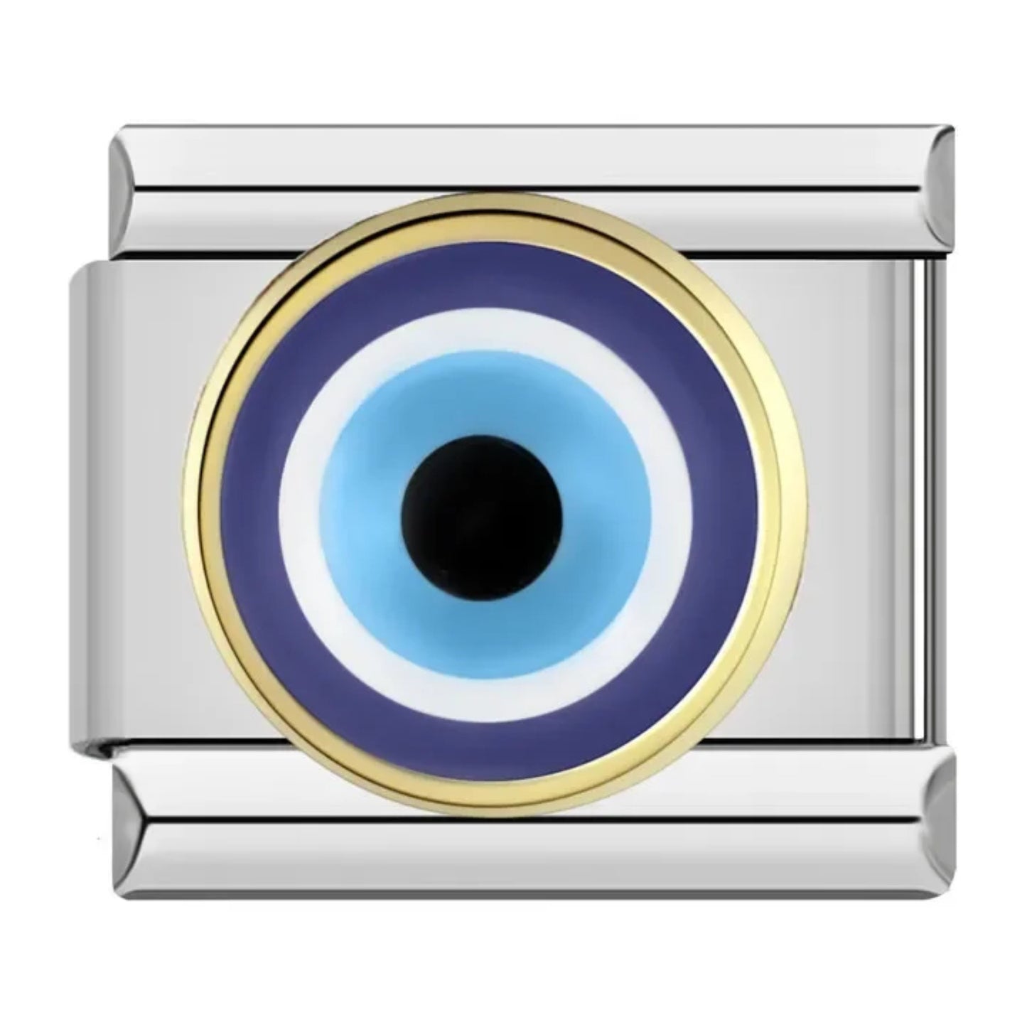 Evil Eye Charm with Gold Ring
