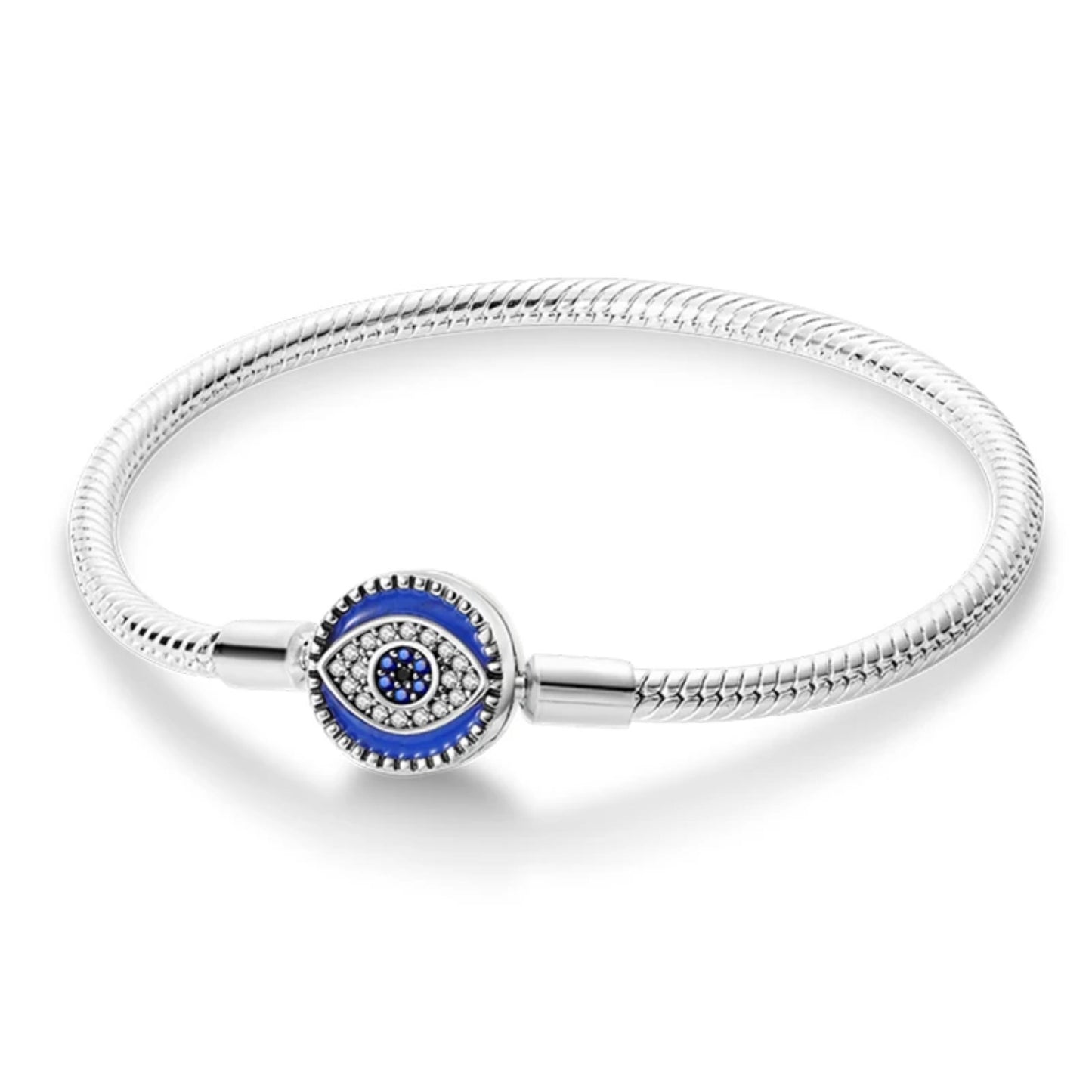 Ra Eye Silver Charm Bracelet