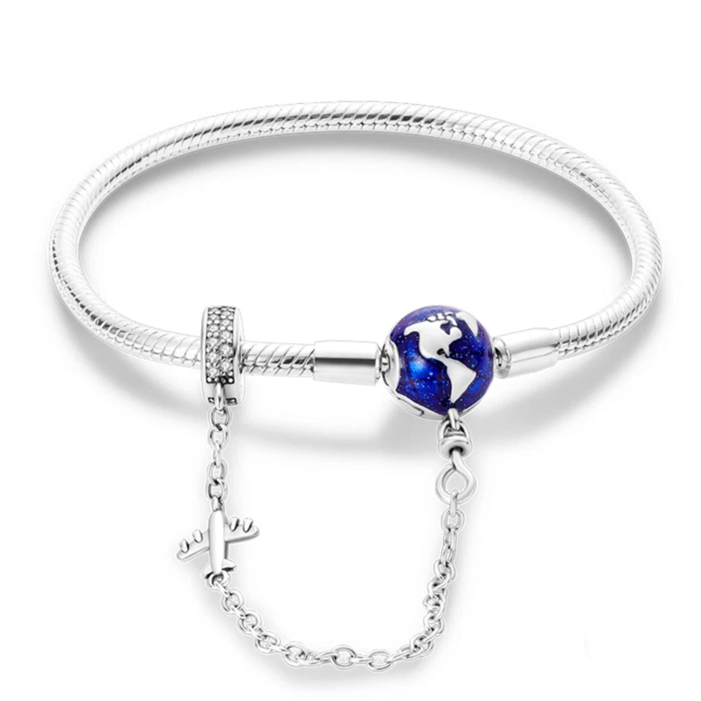 Fly Around the World Charm Bracelet