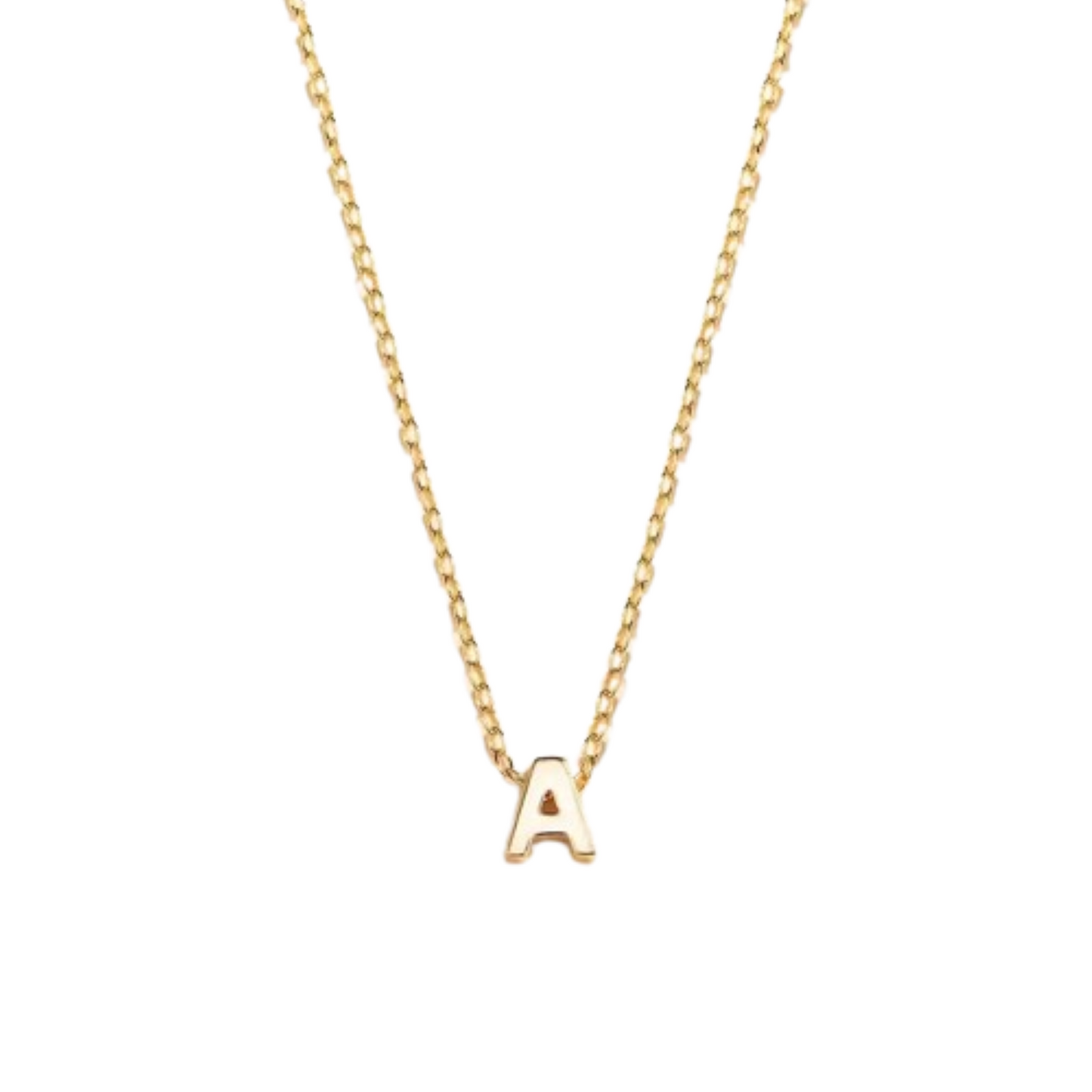 Sterling Silver Initial Letter Necklace