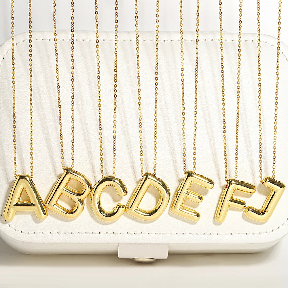 Large Initial Necklace