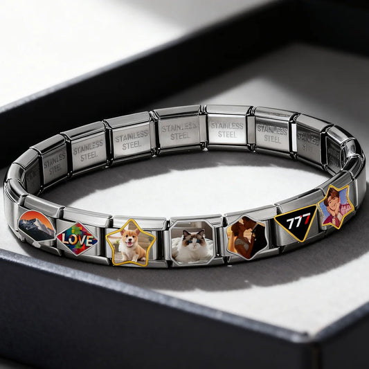 Customized Personalization Image Pictures Italian Charm Link