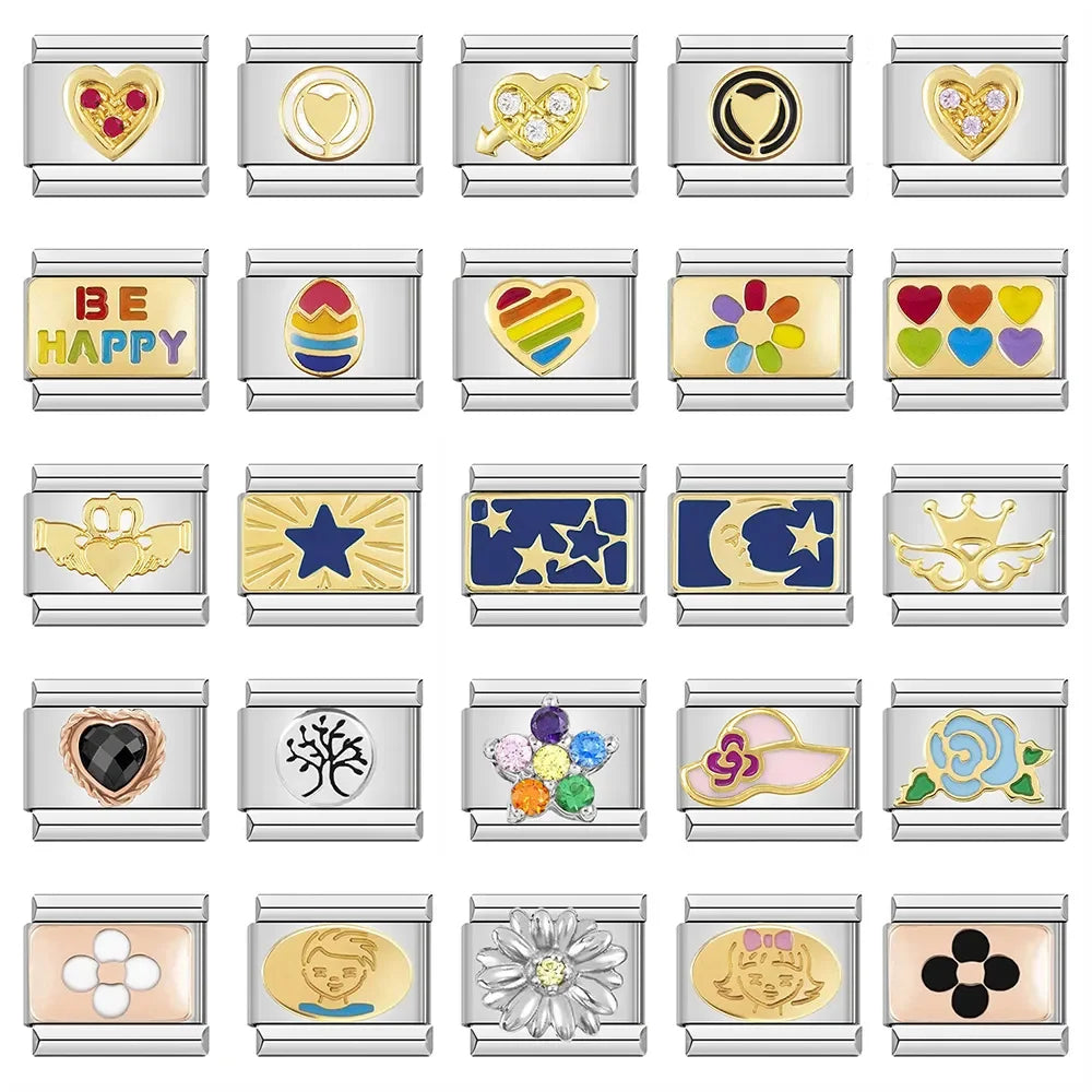 Gold Crown Wings Charm