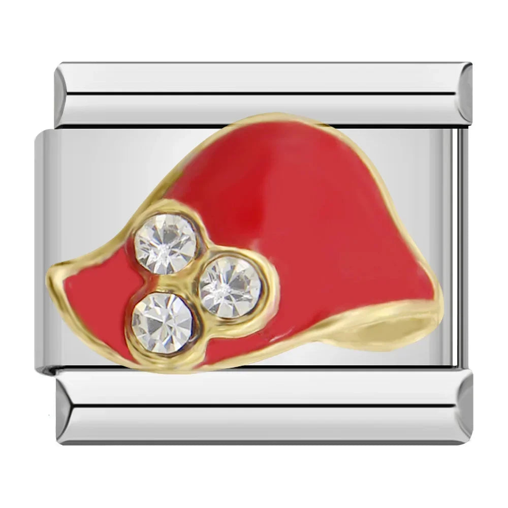 Letter D Classic Link in Yellow Gold