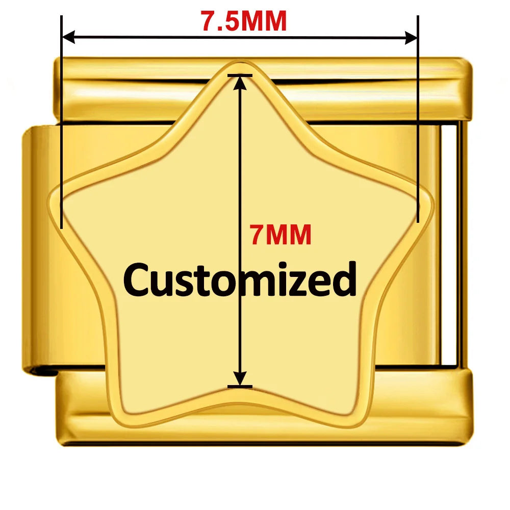 Customized Personalization Image Pictures Italian Charm Link