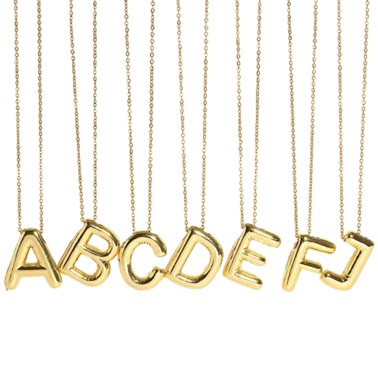 Large Initial Necklace