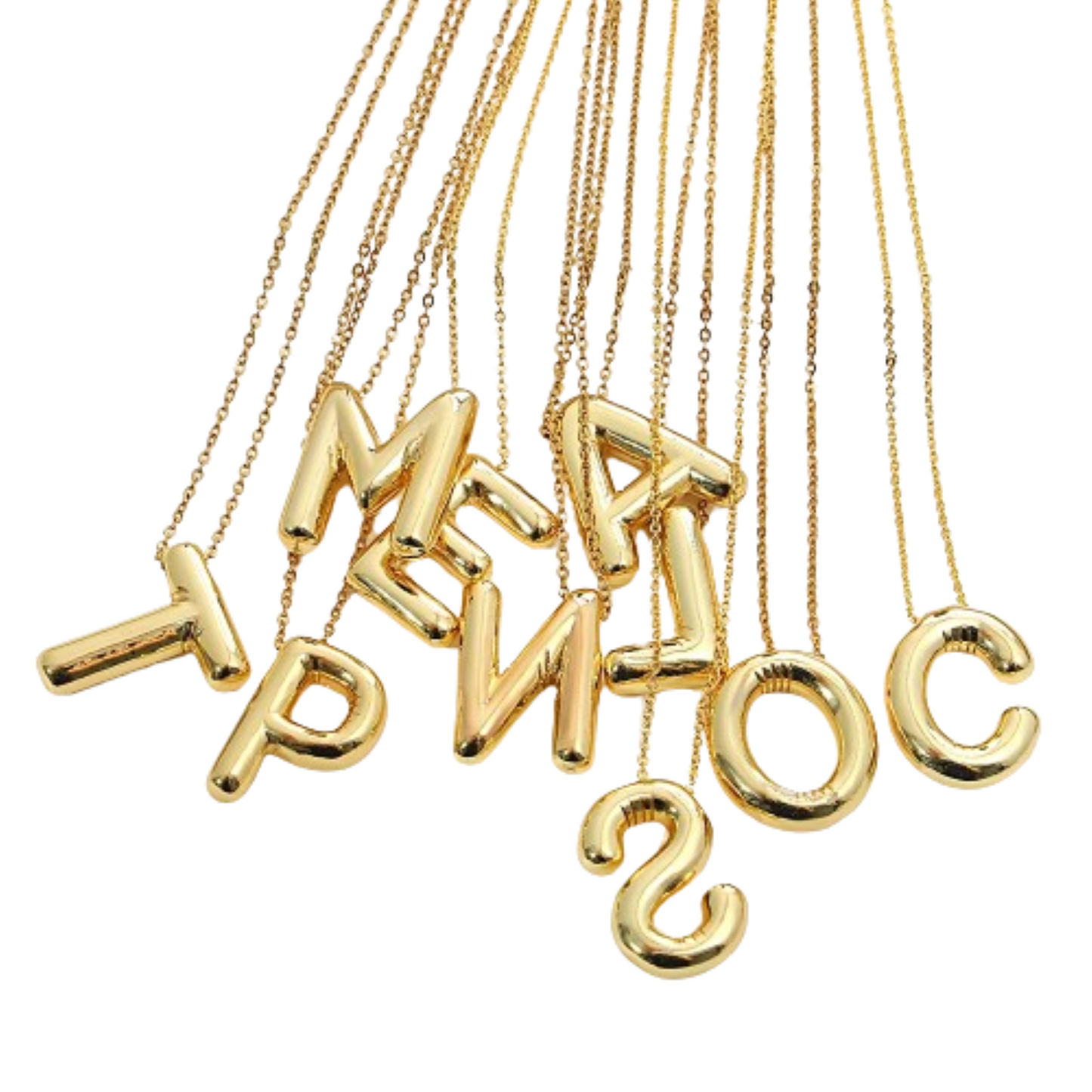 Large Initial Necklace