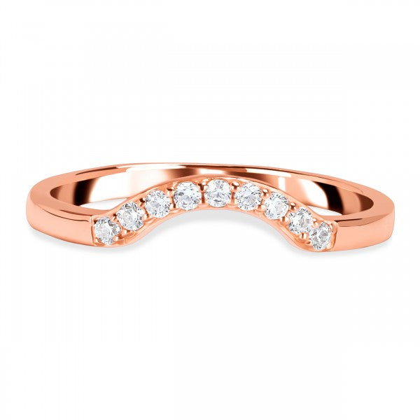 Elegant Oval White Topaz Stackable Ring in 925 Sterling Silver