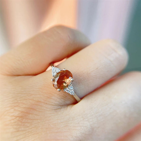 Oval Zultanite Ring, Solid 925 Silver Gemstone Ring