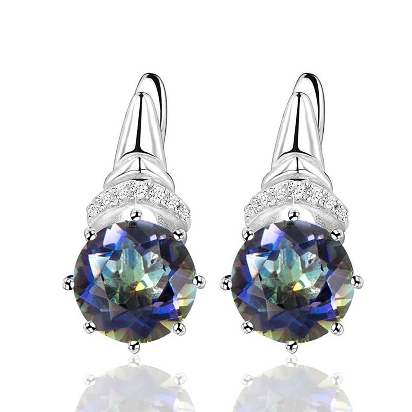 Diaspore Gemstone Earrings, Zultanite Earrings, Solid 925 Sterling Silver, Color Change Crystal Earrings, Rhodium Plating