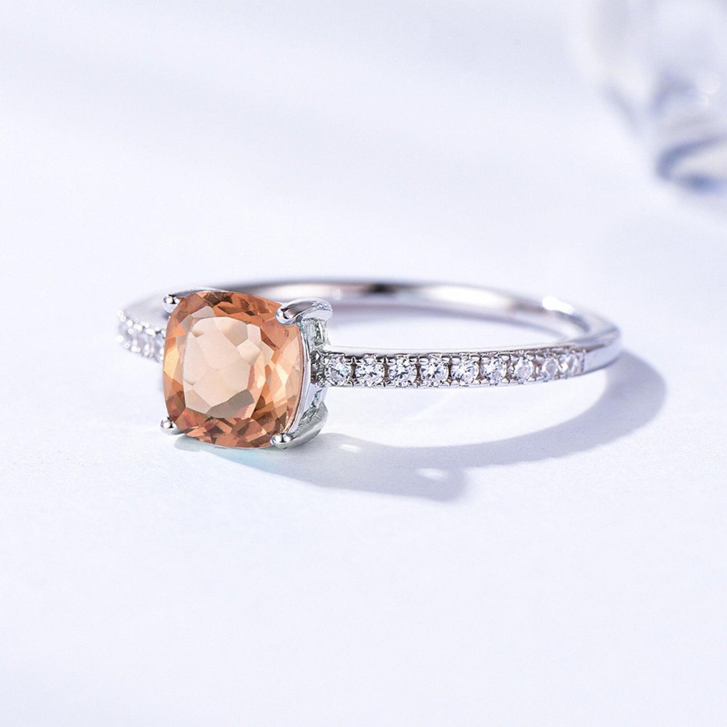 Zultanite Ring, Solid 925 Silver Gemstone Ring, Wedding Engagement Topaz, Sapphire, Emerald Ring