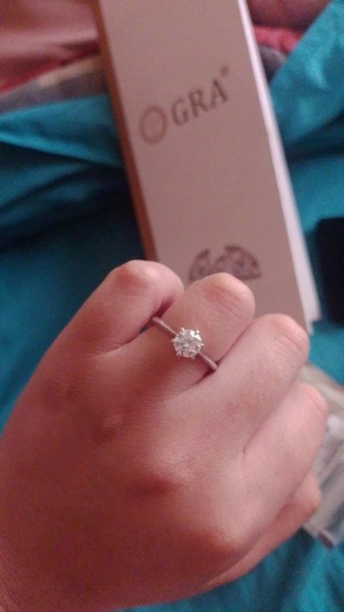 1-5 ct Moissanite Ring \ 925 Sterling Silver 6 Prong Engagement Ring \ Diamond Ring \ Solitaire Wedding Ring \ Proposal Ring For Her