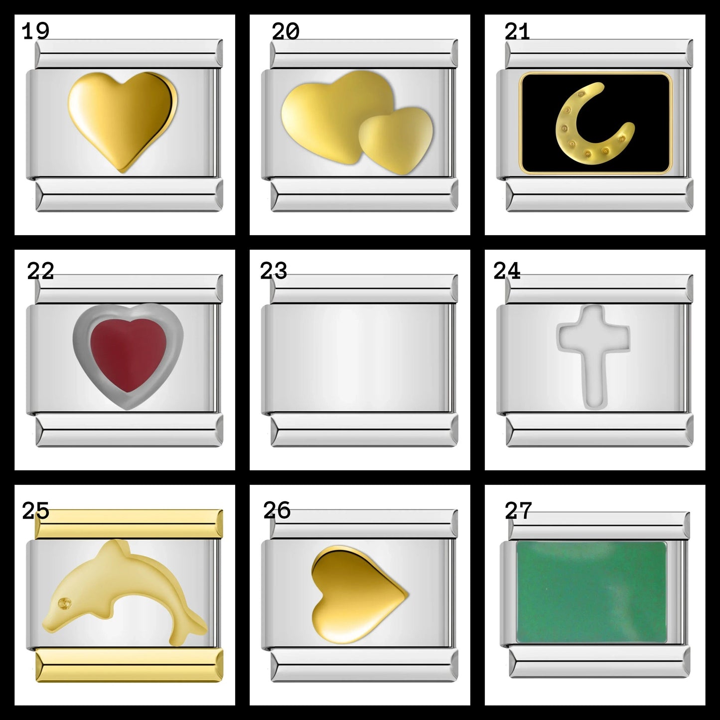 Italian Charms bracelet \ classic 9mm charms size \ Custom bracelet \ charm links \ gift for her \ Surprise Italian Bracelet Bracelet Charms