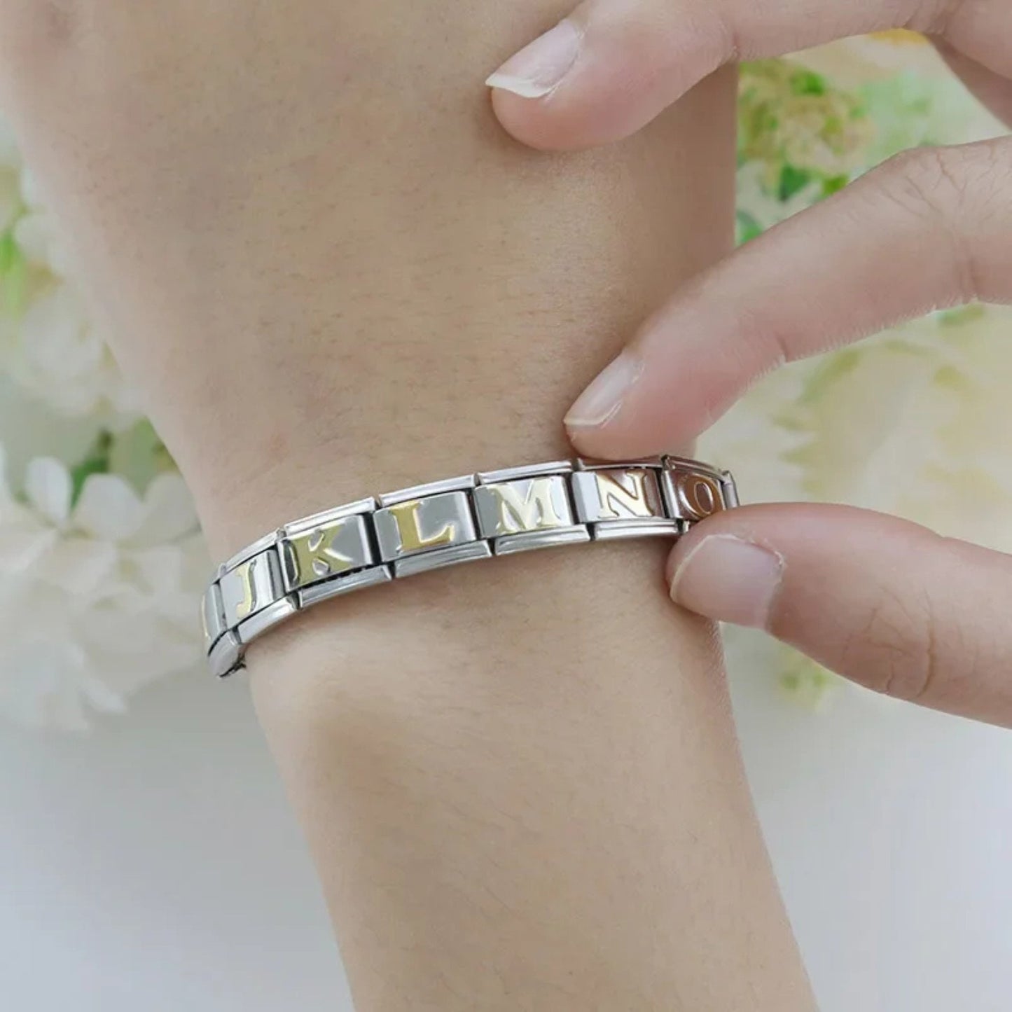 Italian Charms bracelet \ classic 9mm charms size \ Custom bracelet \ charm links \ gift for her \ Surprise Italian Bracelet Bracelet Charms