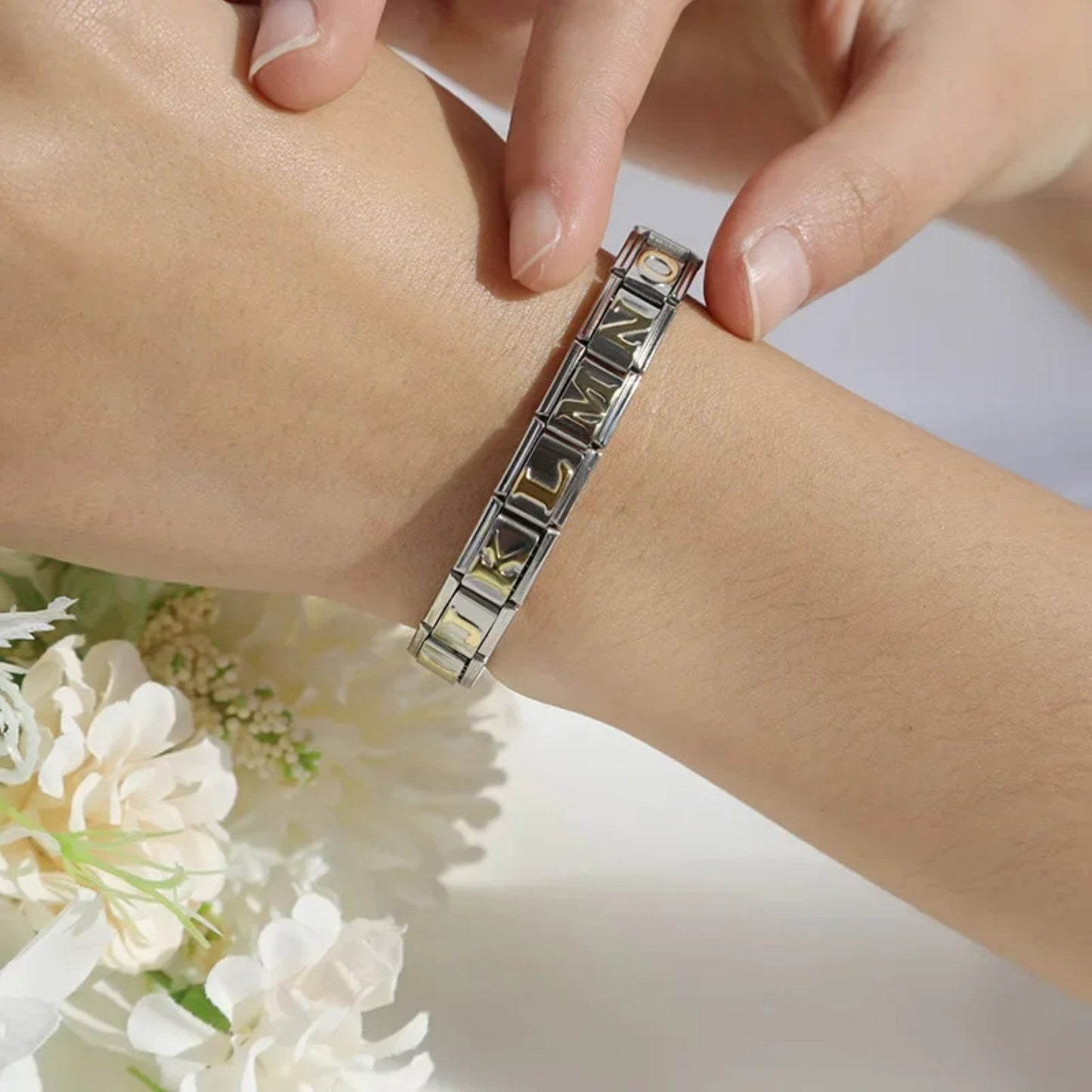 Italian Charms bracelet \ classic 9mm charms size \ Custom bracelet \ charm links \ gift for her \ Surprise Italian Bracelet Bracelet Charms