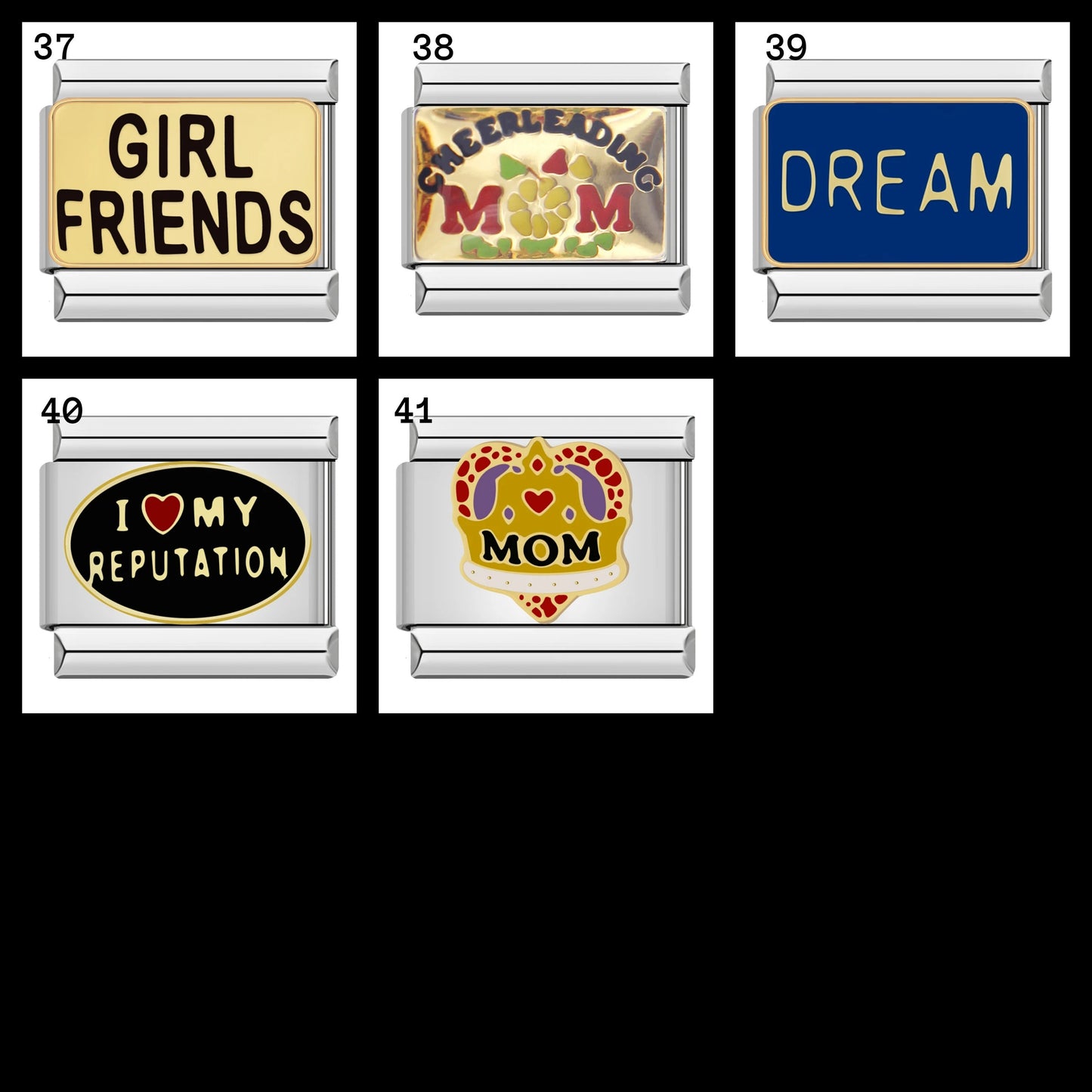 Italian Charms bracelet \ classic 9mm charms size \ Custom bracelet \ charm links \ gift for her \ Surprise Italian Bracelet Bracelet Charms