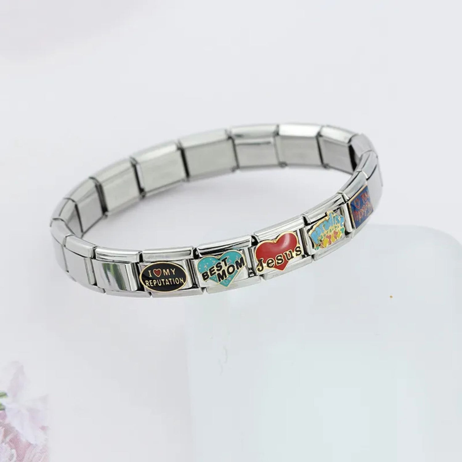 Italian Charms bracelet \ classic 9mm charms size \ Custom bracelet \ charm links \ gift for her \ Surprise Italian Bracelet Bracelet Charms