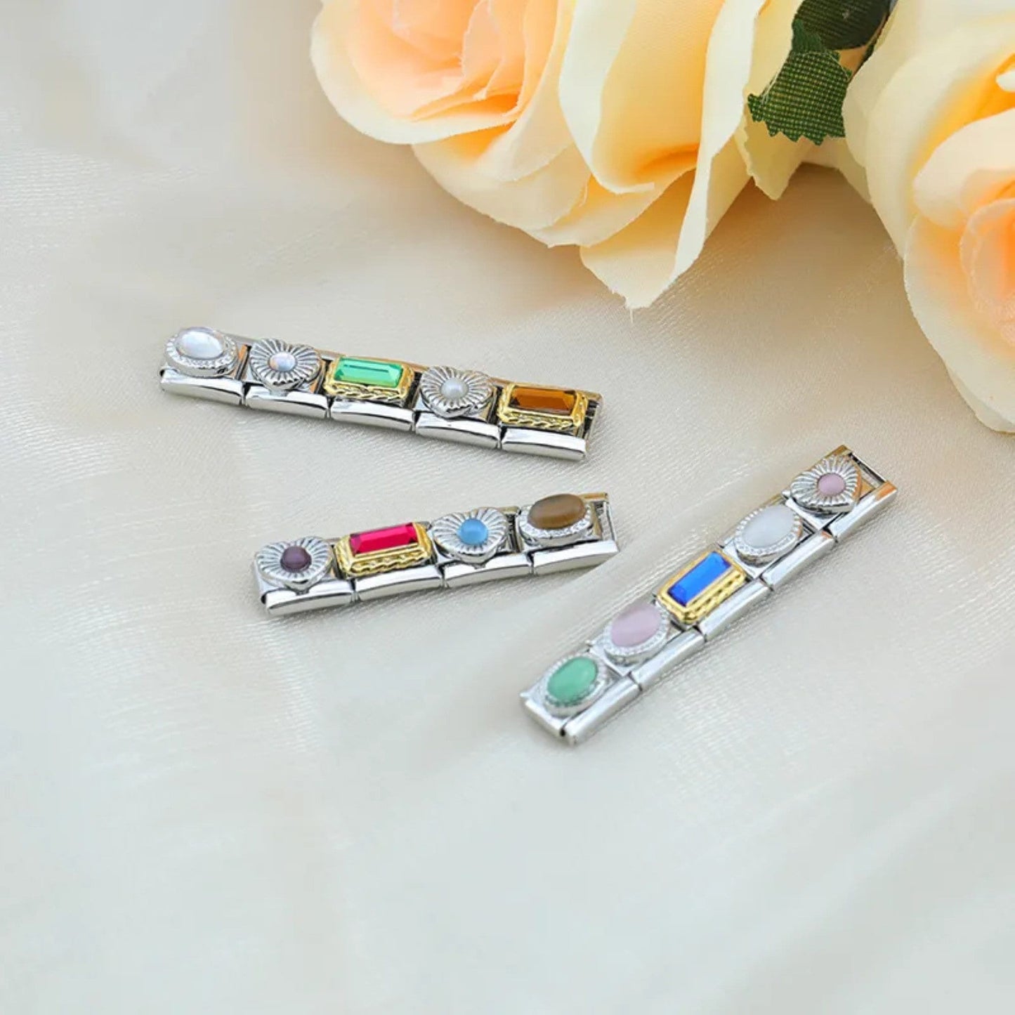 Italian Charms bracelet \ classic 9mm charms size \ Custom bracelet \ charm links \ gift for her \ Surprise Italian Bracelet Bracelet Charms