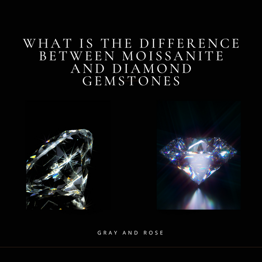 What is the difference between moissanite and diamond gemstones