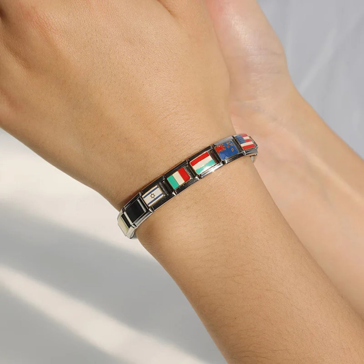 China Flag Italian Bracelet Charm