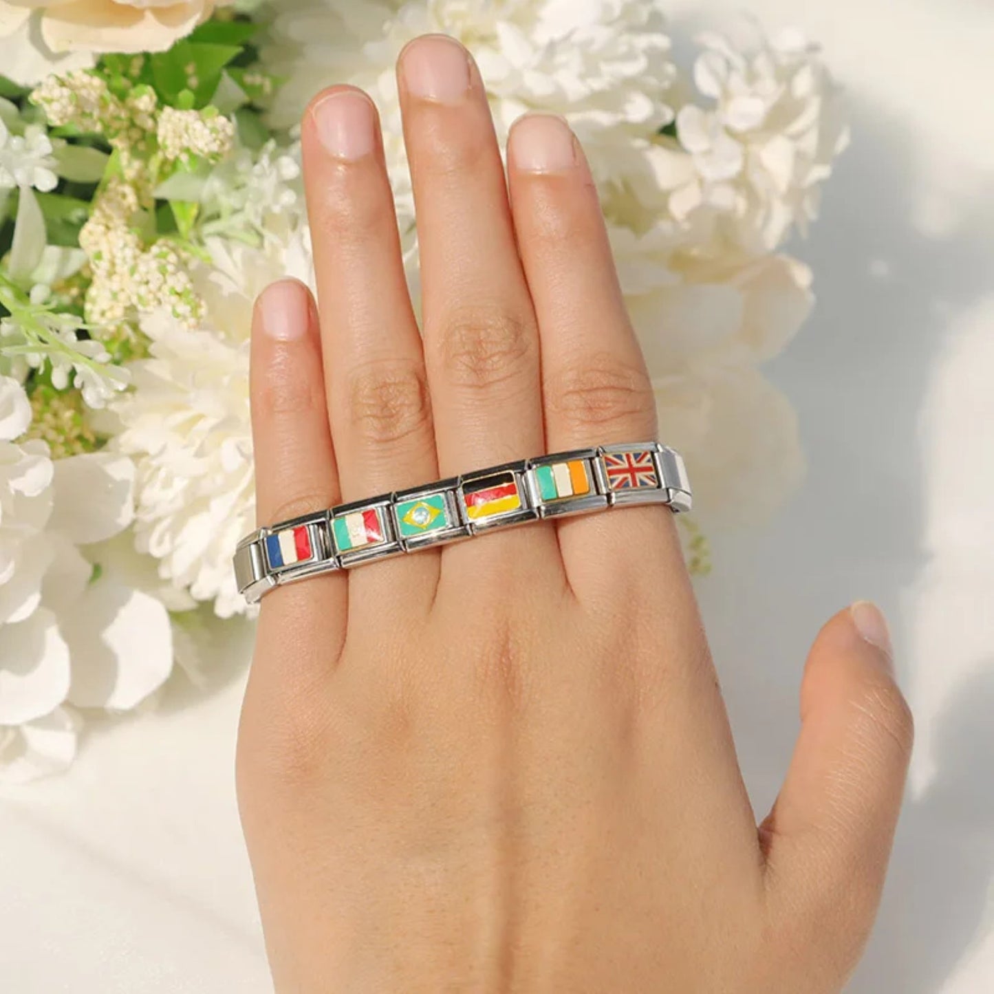 Belgium Flag Italian Bracelet Charm