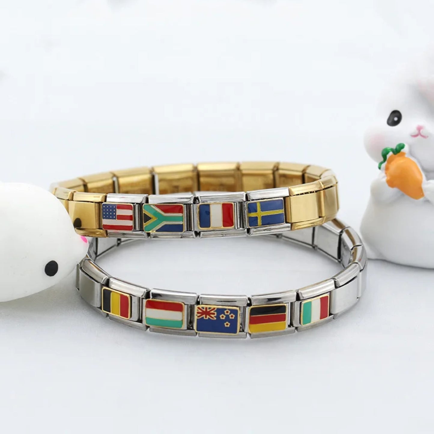 Belgium Flag Italian Bracelet Charm