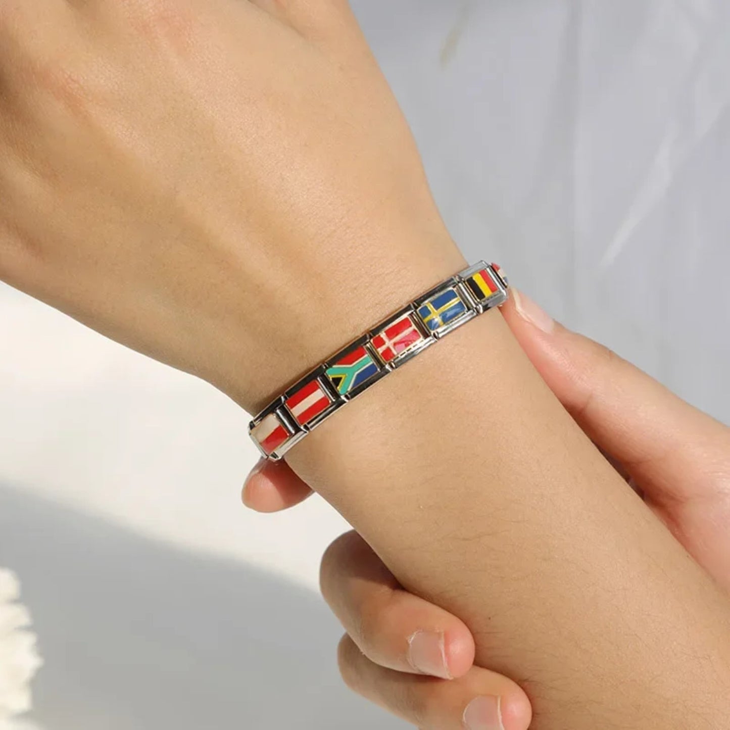 Switzerland Flag Italian Bracelet Charm