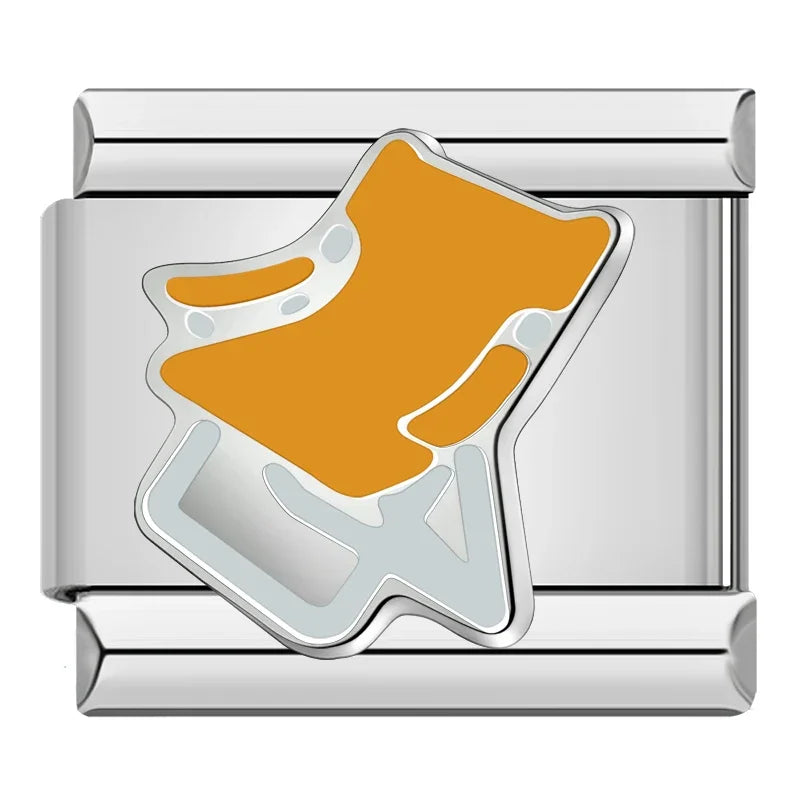 Ice Hockey Charm Bracelet Hockey Player Italian Charm Link