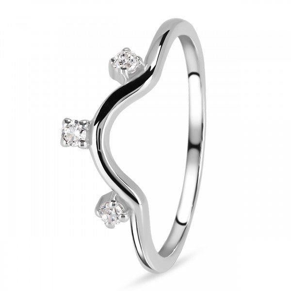White Topaz Stackable Ring