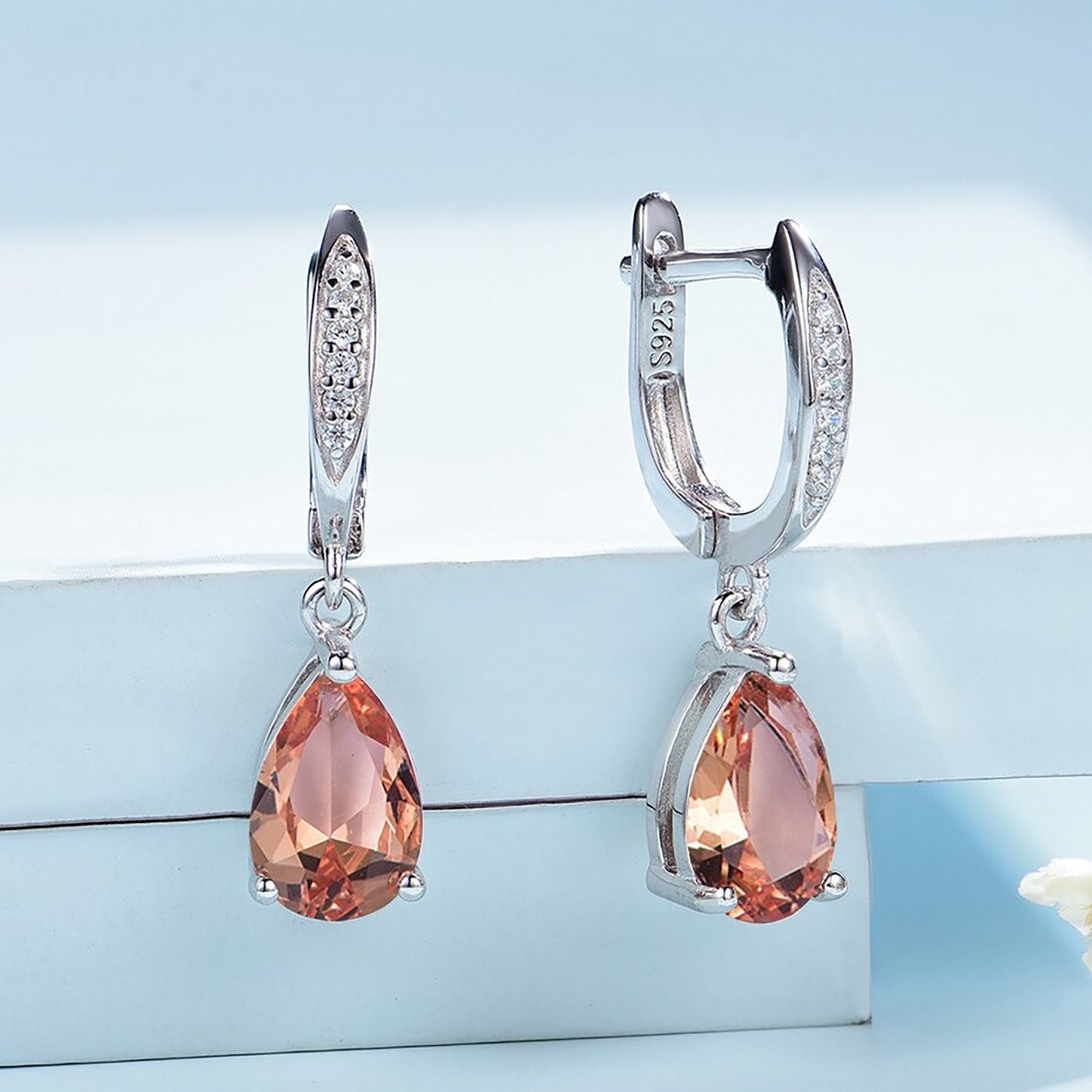 Diaspore Gemstone Earrings, Zultanite Earrings, Solid 925 Sterling Silver, Color Change Crystal Earrings, Rhodium Plating