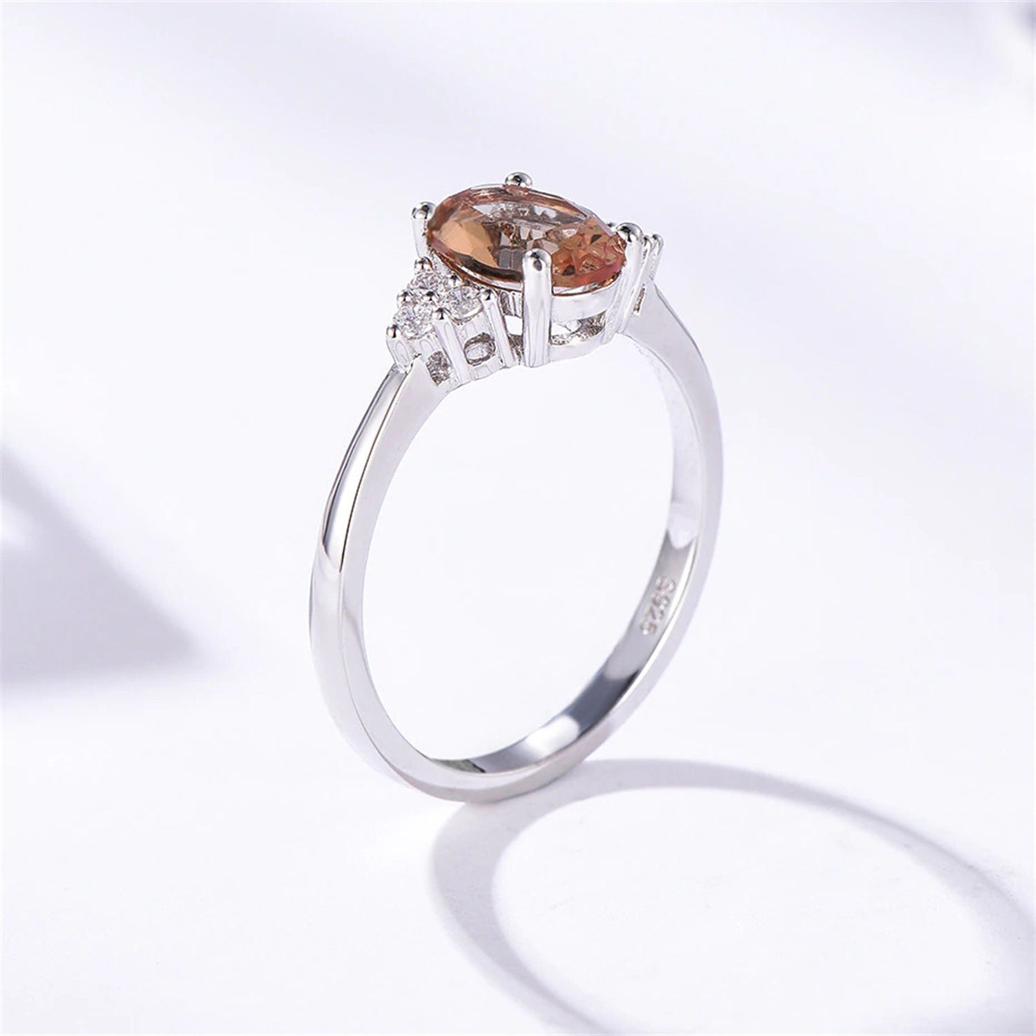 Oval Zultanite Ring, Solid 925 Silver Gemstone Ring