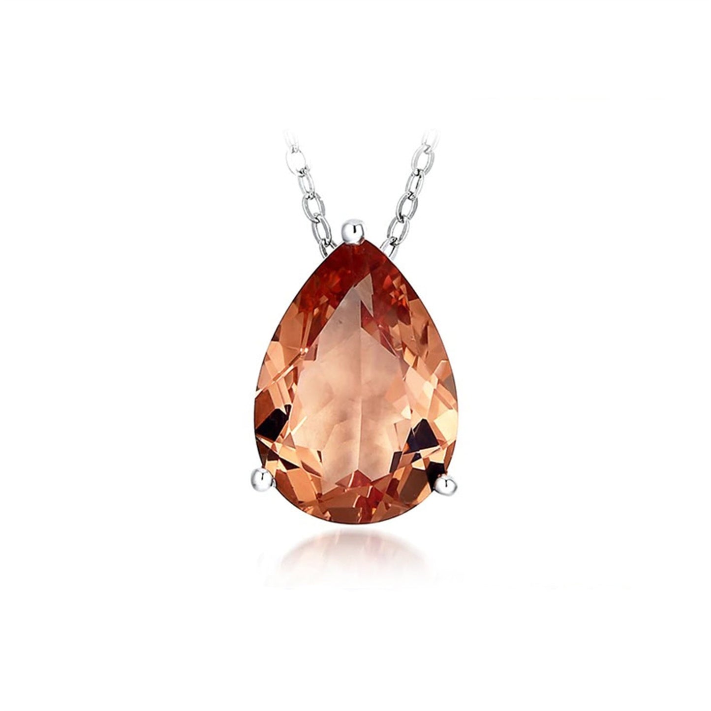 Zultanite 925 Silver Pendant Necklace, Pear Cut 5.5 Carats Created Zultanite Necklace