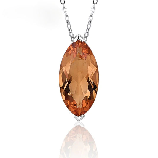 Zultanite 925 Silver Pendant Necklace, Marquise Cut 1.45 Grams Created Zultanite Necklace