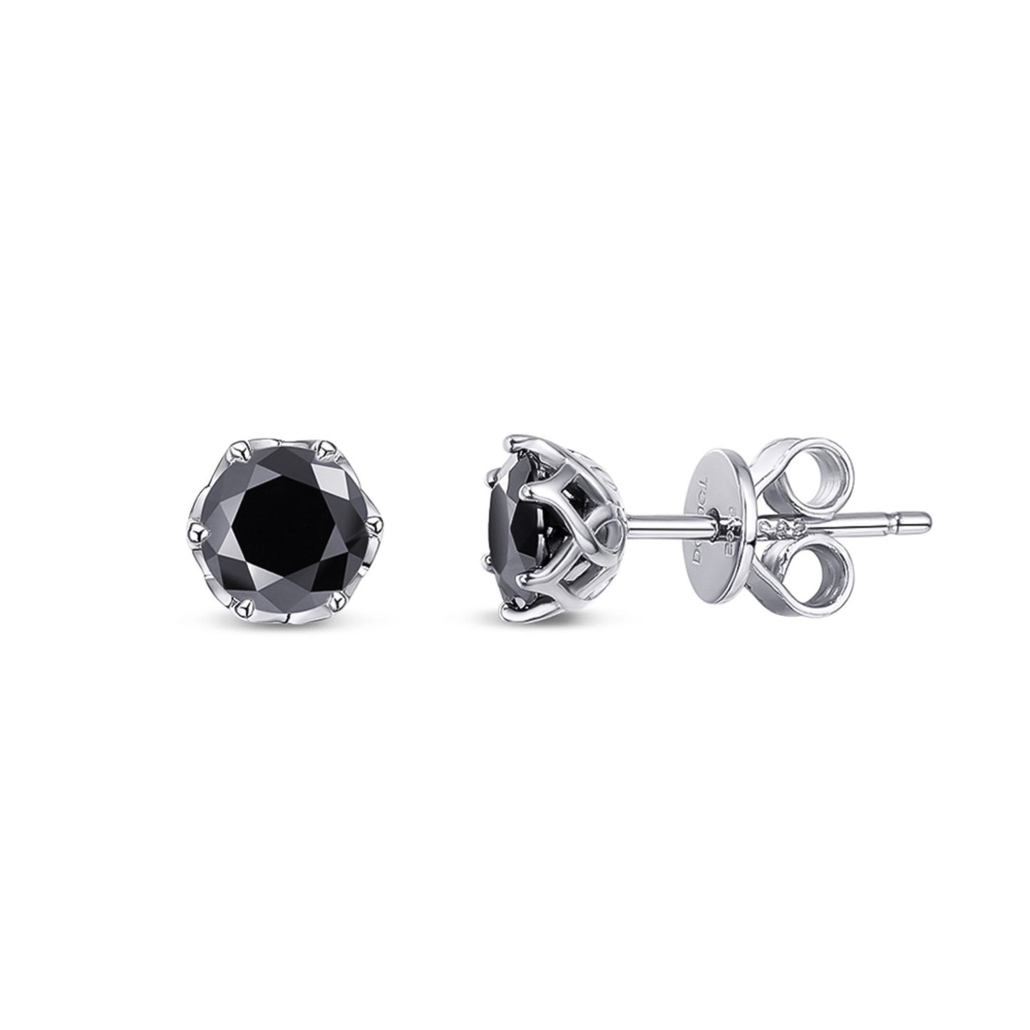 0.5-1 Carat Natural Moissanite Stud Earrings, Solid 925 Sterling Silver Earrings \ Wedding Stud Earrings \ Moissanite Sterling Silver Studs